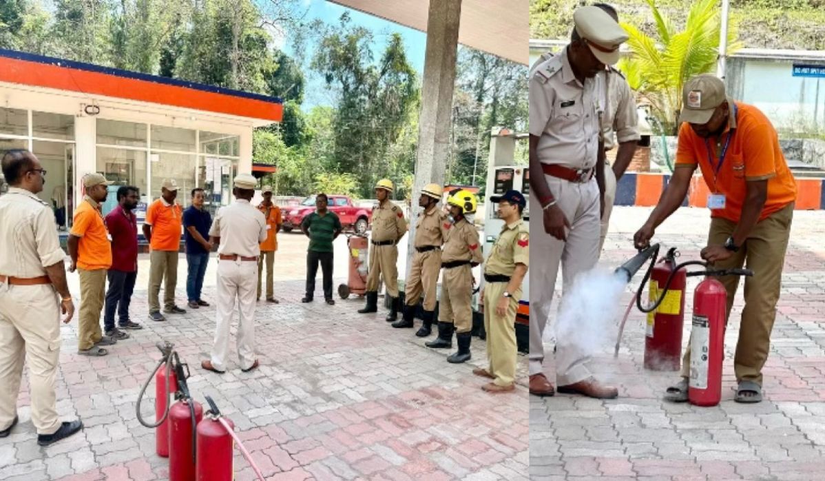 Mock Fire Drill Performed at ANIIDCO Petrol Pump in Baratang