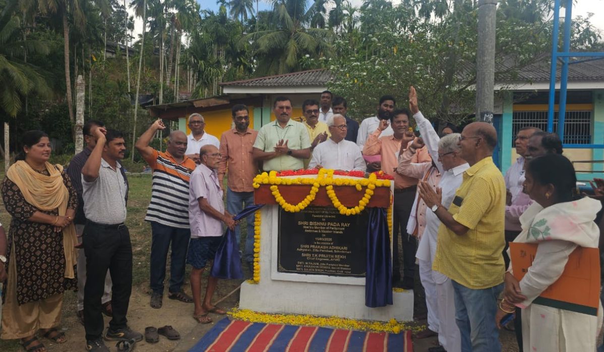 MP Bishnu Pada Ray Lays Basis Stone for Enchancment of State Highway-11 from Tushnabad Junction to Tirur