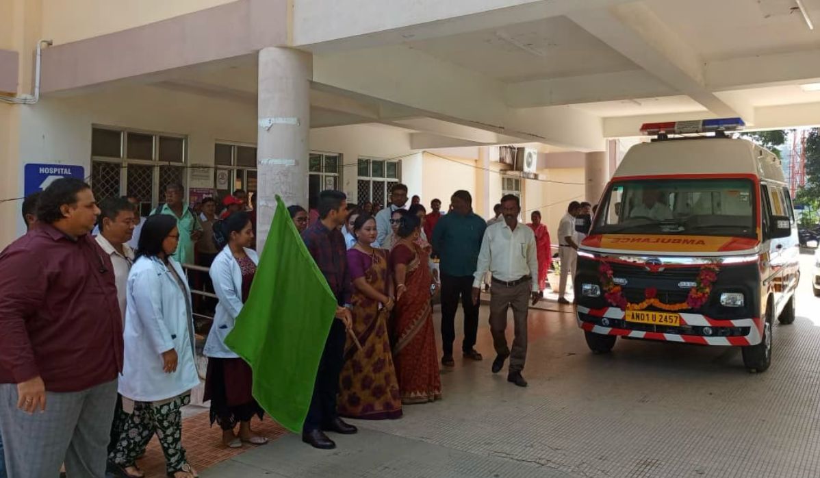 New Ambulance Inducted at Dr. R.P. Hospital in Mayabunder to Strengthen Emergency Companies