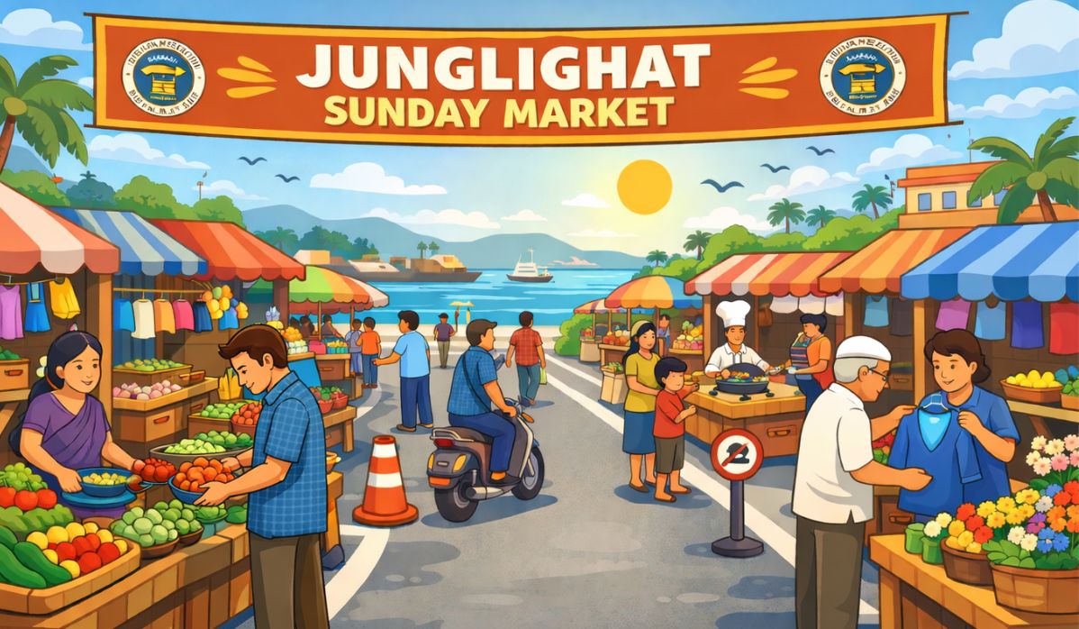 SVPMC Develops Devoted Open Market House at Junglighat for Sunday Distributors