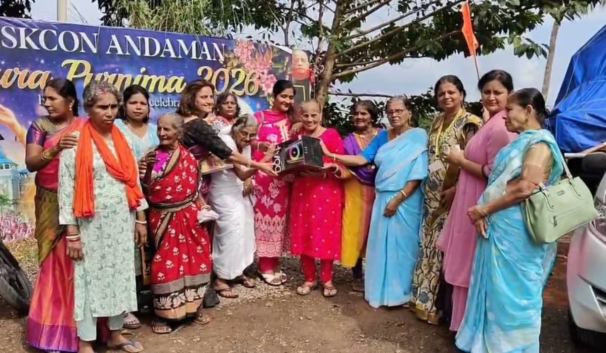 Elderly Residents of Ullas Old Age Home Taken on Non secular Go to to ISKCON Temple